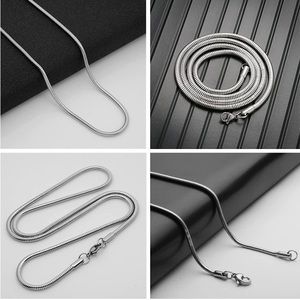 22”or26” Stainless Steel Snake Chain Necklace